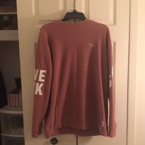 VS pink pullover sweater